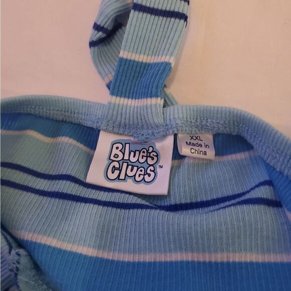 Blues Clues Novelty Blue striped halter M - Picture 10 of 11